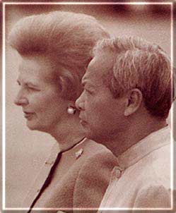 General Prem with Margaret Thatcher